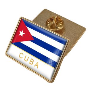 Épingle d'insigne époxy en cristal de drapeau de <span class=keywords><strong>Cuba</strong></span> - Product Image 1