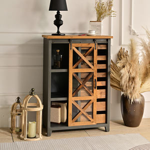 INNOVA HOME Solid Wood Farmhouse Accent Kitchen <b>Sideboard</b> Slide Barn Door Modern Dining Living Room Entry Hotel Storage - Product Image 4