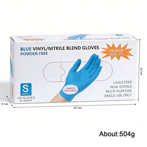 Guantes Desechables <span class=keywords><strong>para</strong></span> Decoración de <span class=keywords><strong>Uñas</strong></span>, Venta al por Mayor |   Guantes Sintéticos de Nitrilo y PVC, 100 Unidades, con Características Anti-Manchas y Amigables con la Piel - Product Image 6