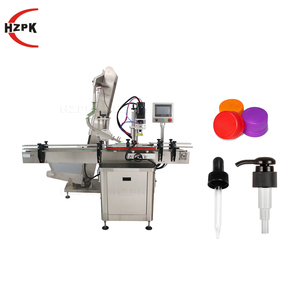 HZPK Filling Production Line Plastic Bottle Glass <b>Jar</b> Automatic Juice Liquid Water Oil Cosmetic Filling Capping <b>Labeling</b> Machine - Product Image 3