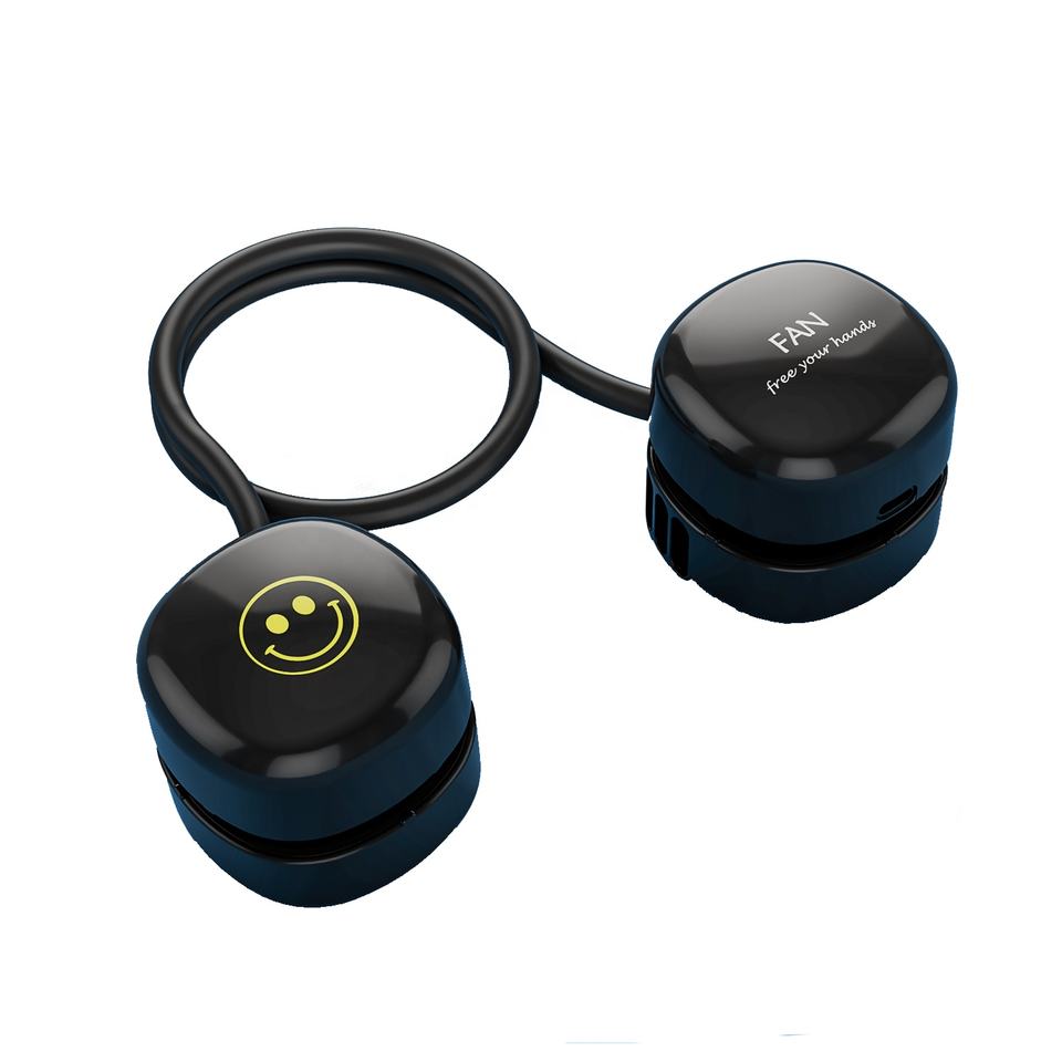 Складной Перезаряжаемый USB мини-вентилятор для шеи Poccket 5 в портативный уличный Тип C ленивый шейный вентилятор