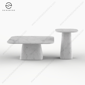 Tavolo da caffè quadrato in marmo nero <span class=keywords><strong>moderno</strong></span>, - Product Image 4