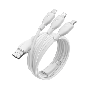 <span class=keywords><strong>Cable</strong></span> de Carga Rápida <span class=keywords><strong>Baseus</strong></span> Ultra-Fast Uno-para-Tres, <span class=keywords><strong>USB</strong></span>-A a M+L+C, 3.5A, 1.3m, Negro, Blanco, Azul, Morado, Venta al Por Mayor - Product Image 2