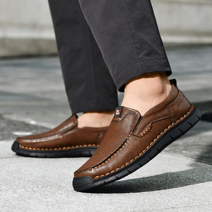 Factory Classic Rubber Outsole Slip on Microfiber Upper <b>Dress</b> Shoes Casual Walking Shoes Formal Business Shoes for <b>Men</b> - Product Image 4