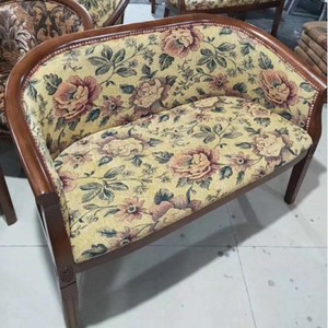 Fauteuil en bois massif, style classique, chaise de salon, structure durable - Product Image 2