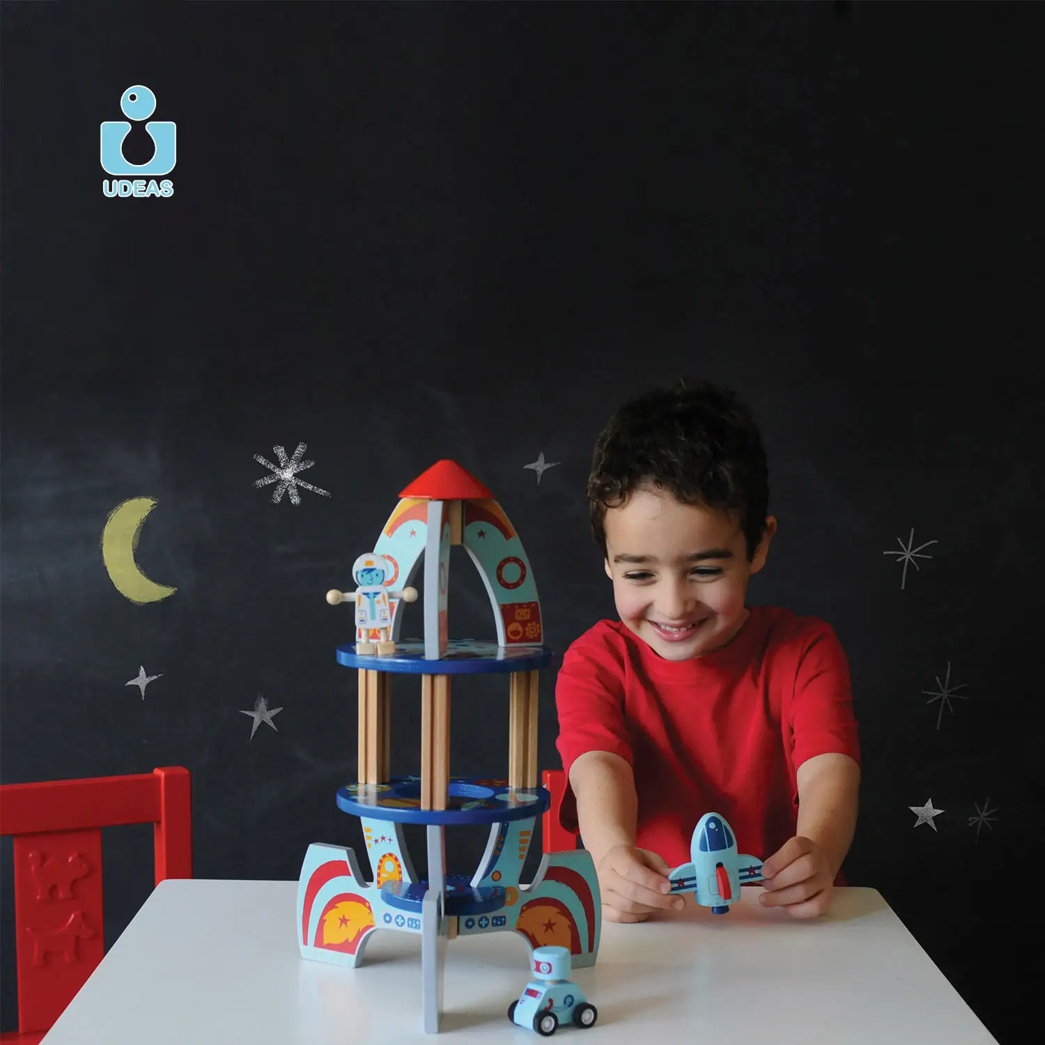 Детский обучающий конструктор «сделай сам» UDEAS, развивающие строительные блоки, научная пусковая установка, ремесло, деревянная 3D-головоломка, ракетка