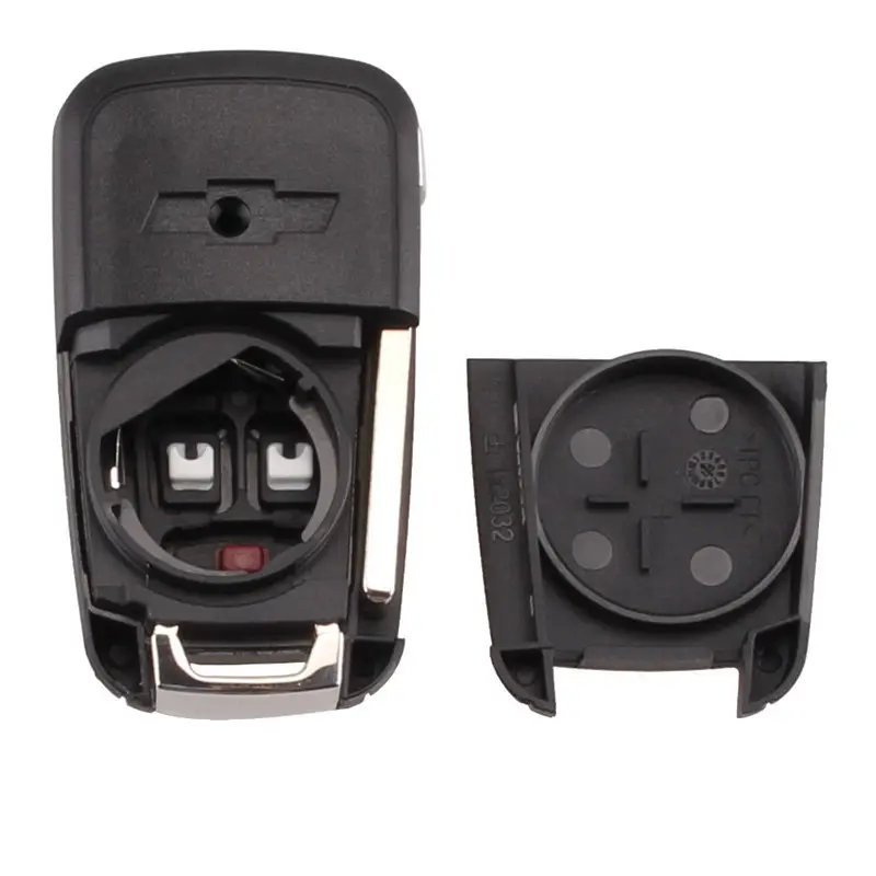 3 Button car remote flip key for Chevrolet car key fob case shell car blank key accessories