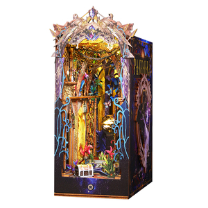 Venta al por Mayor de <span class=keywords><strong>Pandora</strong></span> Rainforest Book Nook DIY, Kit de Casa <span class=keywords><strong>en</strong></span> Miniatura DIY, Rompecabezas 3D, Juguetes de Madera Hechos a Mano, Decoración Artesanal DIY, Regalo - Product Image 1