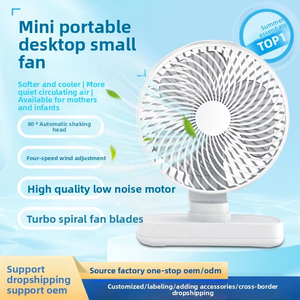 Ventilateur portable électrique USB de haute qualité, silencieux, pour étudiants, voiture, dortoir, mini ventilateur en plastique à piles - Product Image 6