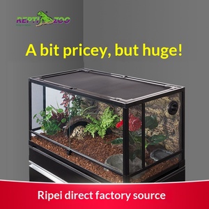 Terrario Rectangular Cerrado de Alta Calidad para Reptiles, Lagartos, Geckos, Tortugas Terrestres, Serpientes, Paisaje Tropical de Selva - Product Image 5