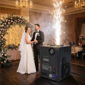 Máquina <span class=keywords><strong>de</strong></span> Chispas Frías <span class=keywords><strong>de</strong></span> 750w, Efecto Pirotécnico para Escenarios, DMX512, para <span class=keywords><strong>DJ</strong></span>, Discotecas, Fiestas, Bodas, con Pantalla LCD, 4 Unidades en Caja <span class=keywords><strong>de</strong></span> Transporte - Product Image 3