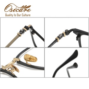 Gran oferta, marca de diseñador, Lunette De Readimg, lentes clásicos puros, <span class=keywords><strong>gafas</strong></span> huecas, Lunette, <span class=keywords><strong>gafas</strong></span> De lujo, monturas De <span class=keywords><strong>gafas</strong></span> De titanio - Product Image 4