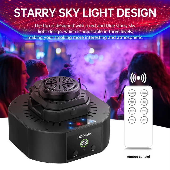 New Electric Shisha Hookah Rechargeable LED Hookah Bowl Electronic Metal Shisha Hookah Head for Smoking Accessories