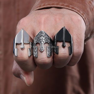 Joyería <span class=keywords><strong>de</strong></span> encanto para <span class=keywords><strong>hombre</strong></span> <span class=keywords><strong>de</strong></span> alta calidad, anillo <span class=keywords><strong>de</strong></span> casco <span class=keywords><strong>de</strong></span> acero inoxidable, máscara, anillo <span class=keywords><strong>de</strong></span> dedo, joyería Punk para hombres - Product Image 1