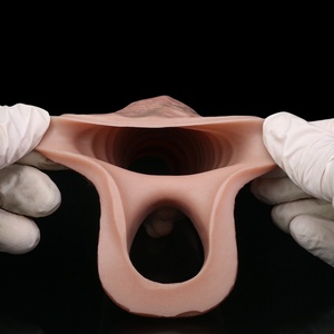 FAAK Factory Direct Skin Color Penis Sleeve Cock Enlargement Penis Cover Dick Attachment Hollow <b>Dildo</b> for Couples Sex Toys - Product Image 6