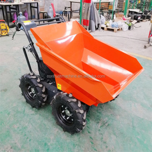 500kg Load <strong>Strong</strong> <strong>Power</strong> Wheelbarrow 4 <strong>Wheel</strong> Mini Site Dumper <strong>Barrow</strong> - Product Image 2
