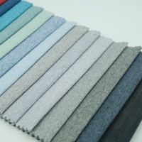 Tissu d'ameublement à bas prix 100 % polyester, fil teint extra large, respirant, résistant à l'eau, aspect lin