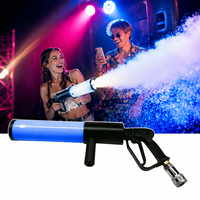 Pistolet CO2 LED One Piece avec Effet Lumineux RGB, Machine à Fumée Jet, Équipement d'Effets Scéniques pour Mariages, Fêtes, DJ, Disco, Classé IP33, Intensité Réglable