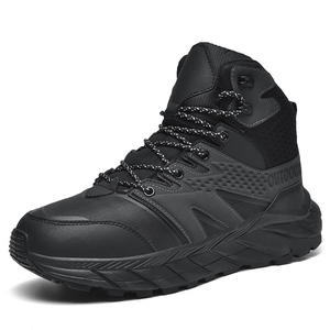 Nueva Llegada, <span class=keywords><strong>Botas</strong></span> Punk al por Mayor para <span class=keywords><strong>Hombre</strong></span>, <span class=keywords><strong>Botas</strong></span> de Senderismo de Cuero de Alta Gama, Marca de Moda, Forro de Piel, Personalizadas de Fábrica - Product Image 3