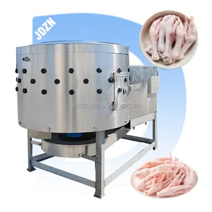 Automatic chicken paws peeling line/ high capacity chicken feet skin peeling machine/ chicken claws stripping machine