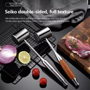Martillo de carne doméstico de acero inoxidable de alta calidad, herramienta para batir bistec, máquina batidora de martillo de carne tierna, máquina para marinar carne Wonder - Product Image 3