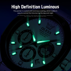 Montres de luxe OEM 9911 pour hommes, bracelet en silicone, montres décontractées pour hommes, montre à quartz étanche, horloge pour hommes - Product Image 3
