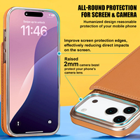 Volnerflederen portemonnee hoesje voor iPhone 17/17 Pro/17 Pro Max met kaarthouder, magnetische klep, OEM/ODM fabrikant