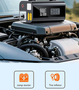 Démarreur de voiture multifonction <span class=keywords><strong>8</strong></span> en 1, pompe à air, gonfleur de pneus, batterie externe portable, lumière LED SOS, <span class=keywords><strong>booster</strong></span> d'urgence pour véhicules - Product Image 6