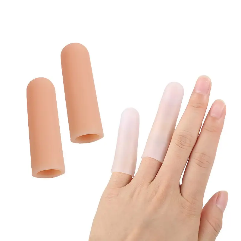 Silikon Gel jari Pelindung jari kaki lengan untuk melindungi kecantikan kuku Mangas protectoras de gel de silicona para dedos del pi