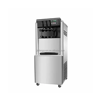 Mini Machine de service de crème glacée commerciale à trois saveurs, plateau de Table, usine de fabrication de glaces aux fruits