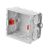 Boîtier de jonction électrique mural carré en PVC de type 86 pour interrupteur à câble, encastré
