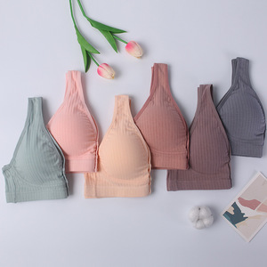 1018 # soutien-gorge d'<span class=keywords><strong>allaitement</strong></span> Tirez le soutien-gorge de maternité de type gilet et ouvrez le bouton avant sans soutien-gorge de grossesse à armatures - Product Image 5