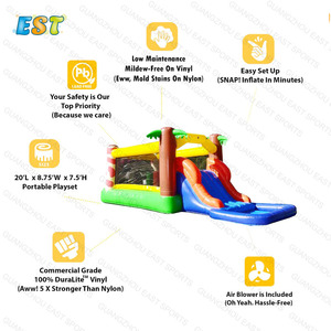 Trượt Nước Cầu Trượt Nước Thương Mại Cho Bể Bơi Cầu Trượt Nước Cho Trẻ Em Nhà Nảy Lớn Giá Rẻ Nhảy Lâu Đài Bouncy Nhảy Lớn Trung Quốc - Product Image 3