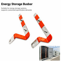 Barre omnibus en cuivre isolée en PVC, formée sur mesure, 100A, pour connexion rigide et souple, pour pack de batteries à énergie nouvelle et onduleur