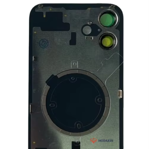 Rear Back Glass for Iphone 16 15 Pro Max 14 12 Metal Plate Magnetic Wireless Ring Housing Case Replacement Mobile Repair Parts