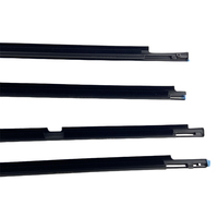 Bande d’étanchéité chromée pour vitre extérieure de porte compatible avec Land Cruiser 1998‑2007 75710‑60051 75730/75740‑60031