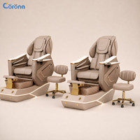 Fauteuil de pédicure spa au design moderne avec fonction de massage des pieds pour projets de salons de manucure