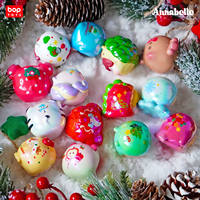 Vente en gros transfrontalière Bop Toys Annabelle Christmas Ball 2 Cute Zoo Beans Cutie PVC Échelle 1/12 Boîte mystère Figurine de collection de bureau