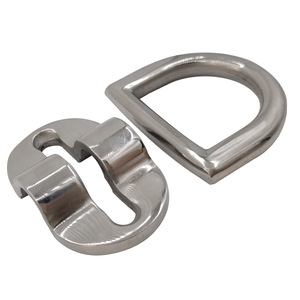 Anneau en D en acier inoxydable 73 mm, boucle fixe, matériel marin pour la fixation de cordes de bateau - Product Image 3