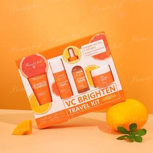 Kit de Viaje Blanqueador con Vitamina C Anti-Manchas, Limpiador, Tónico, Suero y Crema Iluminadores con Vitamina C, Set de Viaje para el Cuidado de la Piel de Alta Calidad, 4 Piezas - Product Image 1