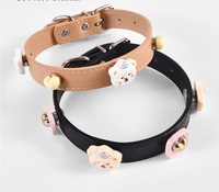 Collier pour chien de haute qualité en stock, luxueux, dessin animé, doux, durable, imperméable, réglable, multicolores, DIY, breloques pour animaux de compagnie