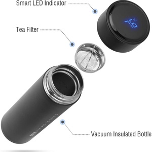 Smart LED Insulated Travel Cup Stainless Steel Temperature Display <b>Bottle</b> Tea Strainer for Coffee Tea Direct Drinking <b>Flask</b> Cup - Product Image 3