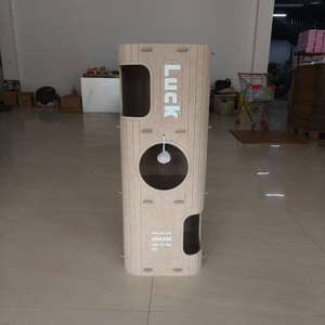 ที่นอนแมวผ้าสักหลาดตกแต่งบ้าน-ดีไซน์อาร์ตเดโคหลายชั้น สีและโลโก้ปรับแต่งได้ ขนาดกว้าง 60 ซม. ใช้ได้ทุกฤดู สำหรับครอบครัวที่มีแมวหลายตัว - Product Image 6