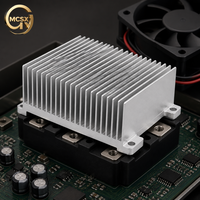 Dissipateur thermique en aluminium sur mesure, anodisé, à ailettes, pour le refroidissement des modules de puissance IGBT