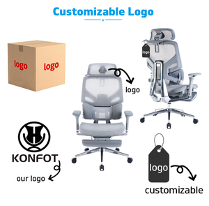 Fauteuil de bureau exécutif ergonomique en maille, pivotant et inclinable, avec accoudoirs et appui-tête 4D, robuste, pour usage commercial JRMC-51GYSZ - Product Image 2