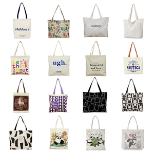 Tas Belanja Kanvas Katun Organik Polos dengan Pegangan Tali, Dapat Digunakan Kembali, Ramah Lingkungan, Dapat Didaur Ulang, dengan Logo Kustom - Product Image 4