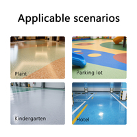 Peinture de sol époxy auto-nivelante écologique à base de sable coloré, revêtement liquide effet marbre pour carrelage, couleurs personnalisables