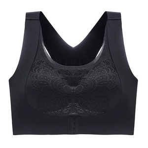 Sujetador de encaje inalámbrico para mujer, talla grande, con relleno completo, cómodo, para uso diario, ropa interior de verano - Product Image 5