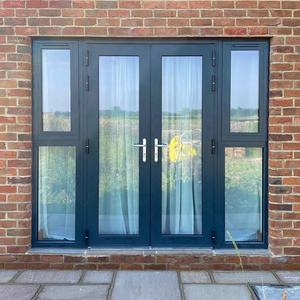 نووكسين فلوريدا مفصلات مقاومة للأعاصير مقاومة للصدمات باب قابل للتعديل من الألومنيوم باب مزدوج خارجي - Product Image 1