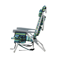 Chaise de plage pliante Offres Spéciales chaise longue de plage en aluminium en métal léger chaises de plage pliantes classiques à plat